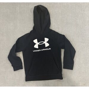 Under Armour Pullover Hoodie Black Boys Youth Small